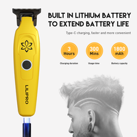 LILIPRO Tondeuse professionnelle sans fil rechargeable à lame zéro espacement 0 mm pour barbier, tondeuse de finition rapide
