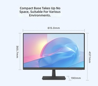 Moniteur Lecoo XQ27e 27 pouces FHD, fréquence de rafraîchissement de 100 Hz, compatible avec le montage VESA, design à bordure ultra-fine sur 3 côtés pour les entreprises