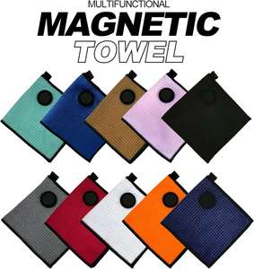 Toalla de Microfibra Tipo Waffle con Clip Magnético Pequeño, Toalla de Limpieza Rápida para Bolsa de Golf con Imán Fuerte - Product Image 3
