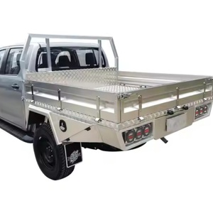 Factory Supply 1800mm Aluminum Dual Ute <b>Tray</b> Headboard Custom Size Waterproof Portable 2 Compartments Lockable 2000L Capacity - Product Image 5