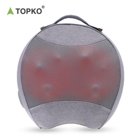 Masseur chauffant vibrant électrique TOPKO Soulagement de la fatigue Coussin de massage lombaire et dorsal