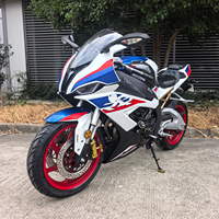 Moto de course moderne haute performance 250CC, monocylindre 4 temps avec compteur de vitesse TFT, fourche arrière en aluminium avec alarme