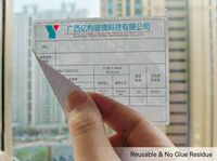 Étiquette d'identification en PVC hermétique et non-marquant THYK pour le découpage et le tri du verre CNC, 100x40mm, modèle 1001, étanche et thermosensible