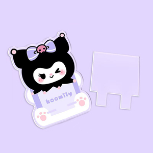 Customized Acrylic Transparent Japanese Cute Girl Heart Ugly Fish Mobile Phone & <b>Tablet</b> Holder for Desktop Portable Foldable - Product Image 4