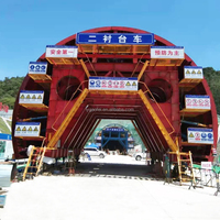 Machinerie professionnelle de coffrage en acier pour tunnels, fabriquée en Chine, pour projets routiers, avec système de contrôle hydraulique, pompe à engrenages, revêtement secondaire, garantie 1 an