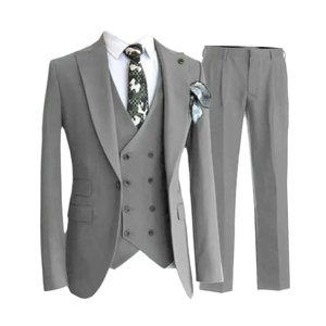 Sıcak satış damat elbise takım elbise gök mavisi düğün erkek takım elbise erkekler eril balo blazer <span class=keywords><strong>3</strong></span> parça - Product Image 2