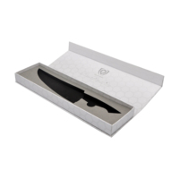 Boîte de type livre sur mesure, prix direct usine, noire, grande, luxe, avec logo personnalisé, boîte magnétique pour couteau de cuisine
