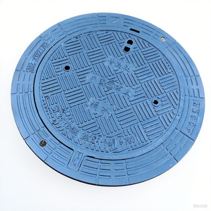 Anti-diefstal gietijzeren vierkante putdeksels met hoge sterkte voor gemeentelijk gebruik, aanpasbaar model - Product Image 1