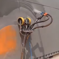 Robot de sablage à bras oscillant manuel avec construction métallique pour une maintenance de surface efficace