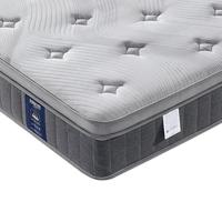 Matelas hybride personnalisé LOONGFUNG, emballé en rouleau, design moderne et minimaliste, avec mousse à ondes dynamiques et ressorts ensachés zonés pour isolation du mouvement
