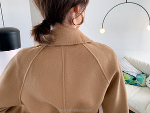 100% laine double face cachemire pardessus ceinture de luxe personnalisé femmes trench-coat long <span class=keywords><strong>2022</strong></span> - Product Image 6