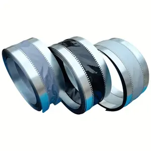 China Factory Ventilation Accessories Flexible Pipe Connector Pvc Gray Galvanized Steel Duct Connector