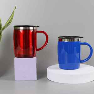 Modern Stainless Steel Double-Walled Insulated Tea <b>Mug</b> Office Coffee <b>Mug</b> Car <b>Mug</b> with Lid Leak-Proof <b>Large</b> Capacity Custom Logo - Product Image 4