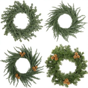 Guirlande et <span class=keywords><strong>couronne</strong></span> écologiques en PE/PVC pour la décoration intérieure et les fêtes <span class=keywords><strong>de</strong></span> Noël 2025 – Nouveauté promotionnelle - Product Image 3