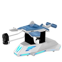 Simulador de Vuelo Dinámico de 360 Grados, VR, Movimiento de Vuelo, Uso en Parques de Atracciones Comerciales Interiores, Material de Metal y Plástico, 1 Jugador