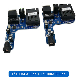 มินิไฟเบอร์ออปติกสวิทช์อีเธอร์เน็ต 1 คู่ 100Mbps อีเธอร์เน็ตเร็วไฟเบอร์สื่อตัวรับส่งสัญญาณโหมดเดียวไฟเบอร์ออปติกสวิทช์ SC 20 กม. - Product Image 5