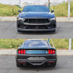 ชุดแปลงตัวถังรถสำหรับ <span class=keywords><strong>Ford</strong></span> <span class=keywords><strong>Mustang</strong></span> 2018-2023ปรับแต่ง2025รถยนต์ปรับโฉมสไตล์ม้าสีเข้มด้านหน้า + กันชนหลัง + ตะแกรง - Product Image 2