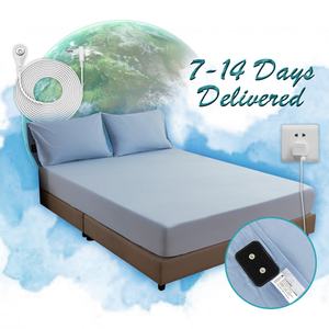 Drap-housse antibactérien de qualité avec rayures brodées pour mise à la terre, housse de matelas avec fermeture éclair pour hôtels et hôpitaux - Product Image 6