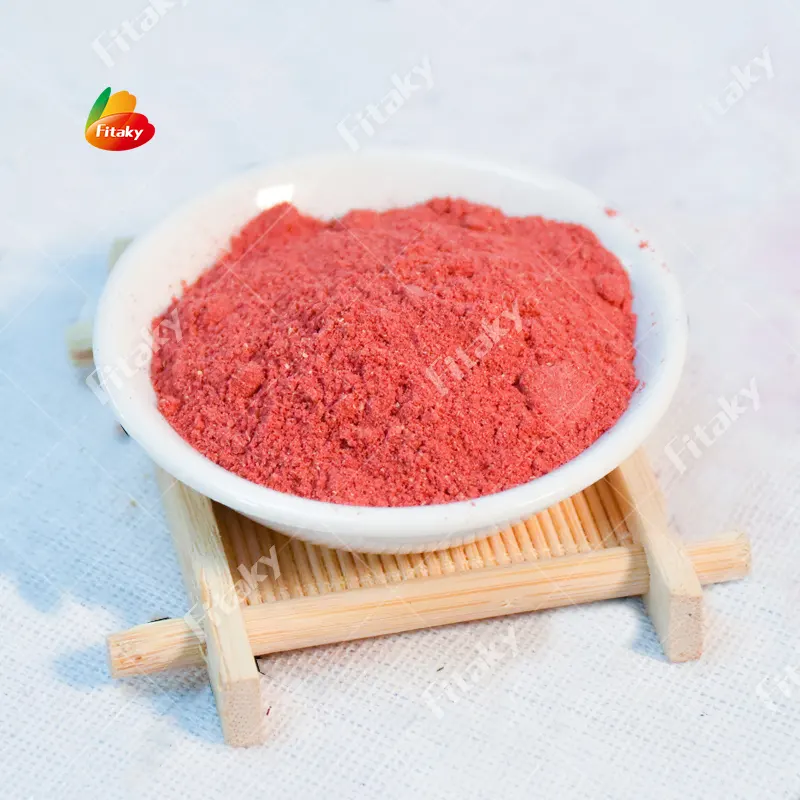 प्राकृतिक स्ट्रॉबेरी पाउडर स्ट्रॉबेरी फ्रीज-सूखे पाउडर कार्बनिक स्ट्रॉबेरी पाउडर फ्रीज-सूखे उत्पाद