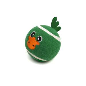 Tennis <b>Ball</b> Duck Toy Green Plush Pet Plaything - Product Image 1