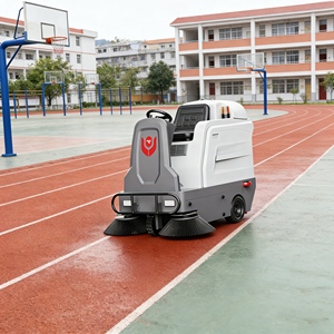 Balayeuse électrique autoportée CleanHorse M2 pour l'extérieur avec <span class=keywords><strong>balai</strong></span> motorisé et réservoir d'eau de 60 L pour le nettoyage des routes dures – Machine de voirie - Product Image 4