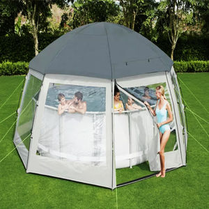 Domo Redondo Portátil para <span class=keywords><strong>Piscina</strong></span> al por Mayor, Refugio Transparente para Bloquear el Sol y la Lluvia para Deportes al Aire Libre - Product Image 4