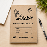 Cahier d'exercices scolaire africain personnalisé, agrafé, lignage Seyès, couverture cartonnée, fournisseur de cahiers d'écriture pour étudiants