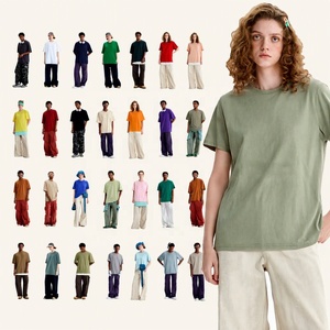 เสื้อยืดคอกลมผ้าฝ้าย 100% รับออกแบบโลโก้ ขายส่ง เสื้อเปล่าลำลองสำหรับผู้ชาย เนื้อผ้าหนา - Product Image 2
