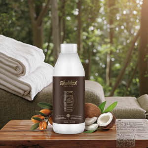 AHCMAX Aceite de Argán Orgánico Puro para el Crecimiento del Cabello, Tratamiento Reparador del Cabello <span class=keywords><strong>con</strong></span> Queratina y Colágeno, Fórmula 2 en 1 - Product Image 2