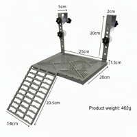 Plateforme de bain de soleil géante personnalisée pour tortues, rampe en acrylique, échelle d'escalade, pont flottant de repos pour reptiles