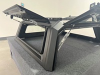 Bacs de rangement pliables en alliage d'aluminium étanches et verrouillables pour camionnettes 4x4 tout-terrain avec hard top, installation sans perçage