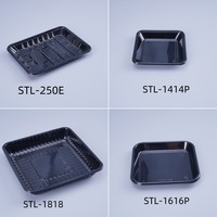 Barquette en plastique jetable en PET pour l'emballage de fruits et légumes frais, personnalisable, blanche