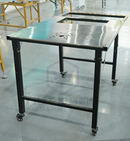 WJ108 scie à table scie à table pour le travail du bois panneau pliant Portable coupe levage à une main efficace Stable Portable pliable