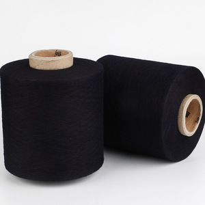 Dệt Vải Denim Sợi <span class=keywords><strong>Polyester</strong></span> Mở End OE Đan Tái Chế Bông Pha Trộn Sợi Màu Xanh Hải Quân - Product Image 4