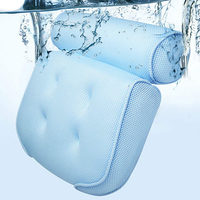 Vente en gros de coussin de bain moderne antidérapant confortable en tissu maillé 3D pour la salle de bain