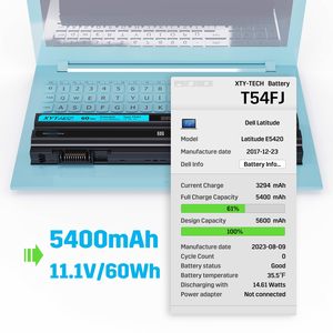 แบตเตอรี่แล็ปท็อป 11.1V T54FJ สำหรับ Dell Latitude E5420 E5520 E5430 E5530 M5Y0X แบตเตอรี่ทดแทน โรงงาน CE ขายส่ง - Product Image 5