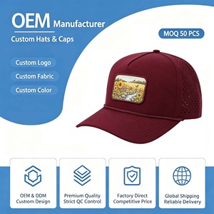 Nouvelles casquettes de baseball Melin en polyester lavé à bord rigide, séchage rapide, ajustement confortable, réglables pour le sport, la plage et les voyages - Product Image 1