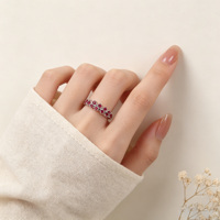 Bague de fiançailles et de mariage en argent sterling 925 plaqué platine, finition luxueuse, pour femmes, décorée de zircone cubique complexe