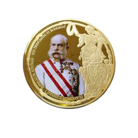 Pièce de monnaie Doge en métal avec impression UV personnalisée, souvenir artisanal, pièce de monnaie en or fin de 1 once
