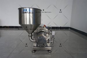 Machine de remplissage automatique à servo-moteur pour baumes, lotions, crèmes, graisses, liquides et pâtes à haute viscosité, avec pompe à engrenages à rotor lobé et piston, pour produits en pots à couvercles rigides - Product Image 2