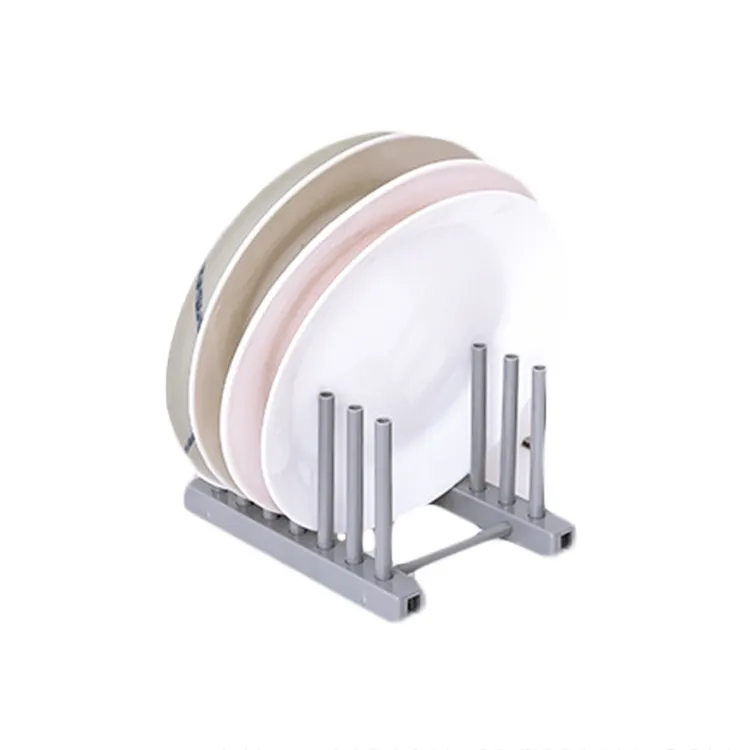 Rack De Prato De Plástico Suporte De Rack De Placa Pot Lid Holder Organizador Do Armário De Cozinha Titulares De Armazenamento & Racks para Prato Organizador Uso ABS