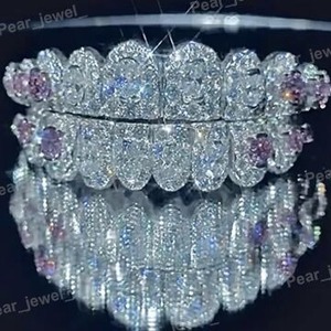 Best Quality Luxury Moissanite <b>Diamond</b> <b>Teeth</b> Grillz Hip Hop Jewelry Custom Fit Iced Out Smile Party Wear Available For Sale - Product Image 6
