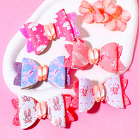 Barrettes à cheveux en cuir scintillant pour filles, 5 couleurs, motif chaussure de ballet, accessoires de danse pour enfants