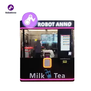 2023 Neues Design Roboterarm Bedienen Sie Bubble Tea Automaten Roboter Milk Tea Kiosk