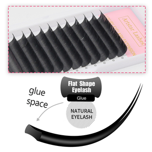 Doble punta 0,15mm 0,20mm coreano PBT suave Natural mate plano elipse extensiones de pestañas modelo clásico de pestañas con C CC Durl - Product Image 4