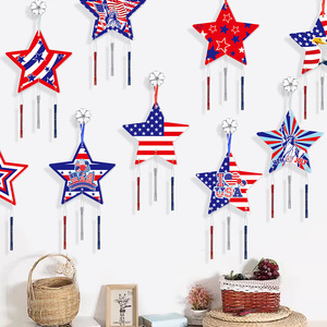 Pendentif carillon éolien étoilé pour la Fête Nationale des États-Unis et carillon éolien décoratif pour la Journée <span class=keywords><strong>de</strong></span> l'Indépendance - Product Image 3
