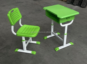 Diseño moderno de alta calidad, silla de escritorio de plástico PP de altura ajustable para un solo estudiante, silla escolar y juego de escritorio para estudio - Product Image 3