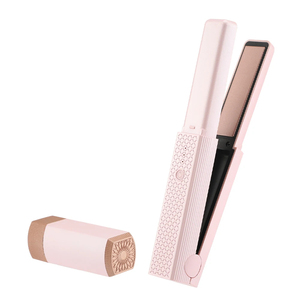 Cordless Hair Straightener Usb Hair Straightener Mini Ceramics Hair Curler 3 Constant Temperature Portable Flat Iron for Travel - Product Image 1