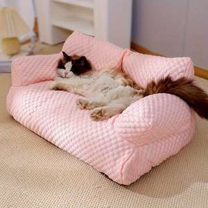 Cama para Mascotas, Sofá para Mascotas, Desmontable y Lavable, Cama para Perros para Todas las Estaciones, Transpirable y Cómoda, Cama para Gatos Callejeros - Product Image 6