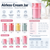 Fabricant OEM/ODM, directement de l'usine, pot à pompe sans air 15ml 30ml 50ml 100ml, pot cosmétique sous vide